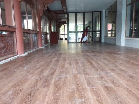 Công trình thi công sàn nhựa giả gỗ deluxe 1039